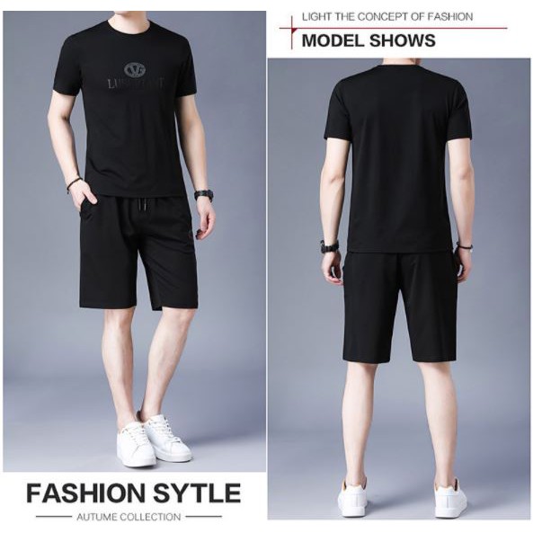 Bộ Hè Nam, Bộ Thể Thao Nam Chất Liệu Thun Lanh Co Dan 4 chiều Mã Sản Phẩm - BN254 - TrongTanFashion