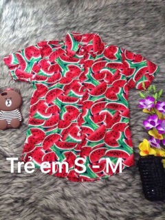 Áo trái cây đi biển trẻ em