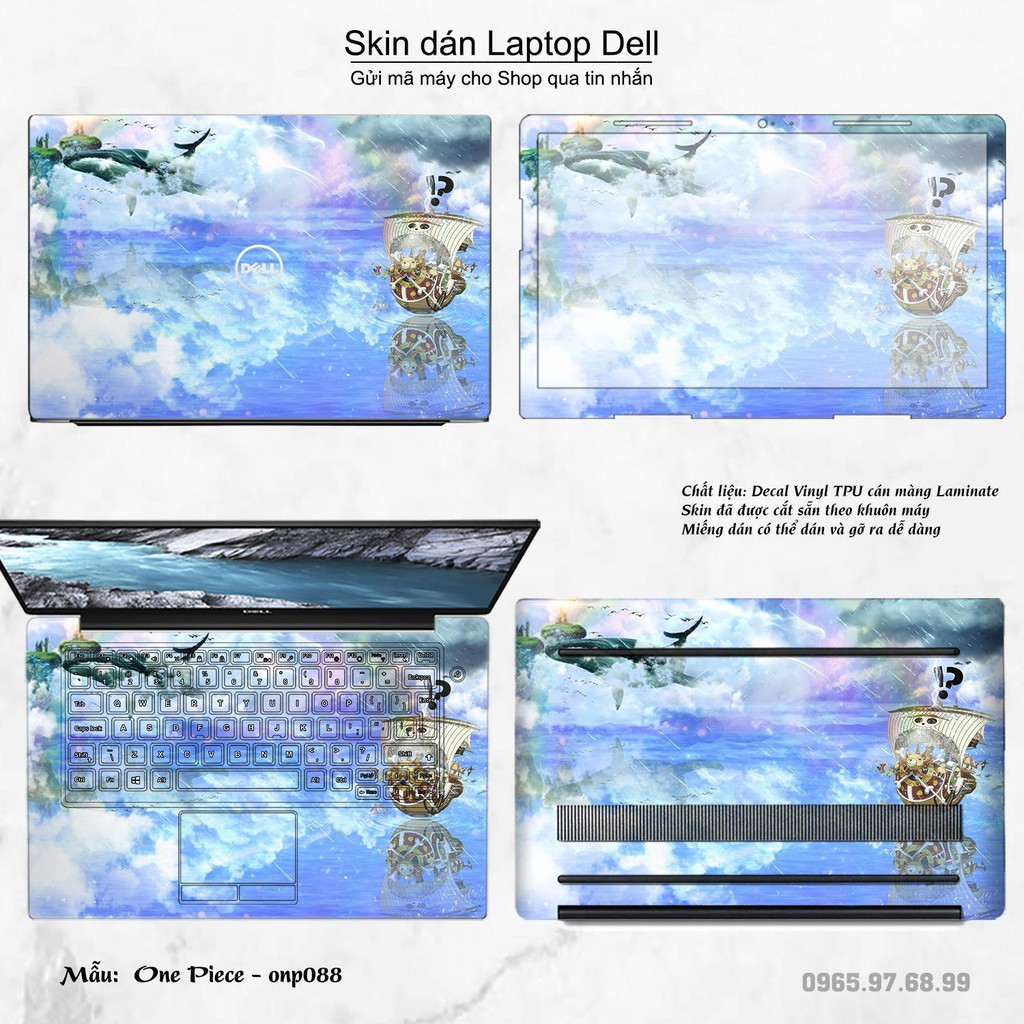 Skin dán Laptop Dell in hình One Piece nhiều mẫu 8 (inbox mã máy cho Shop)