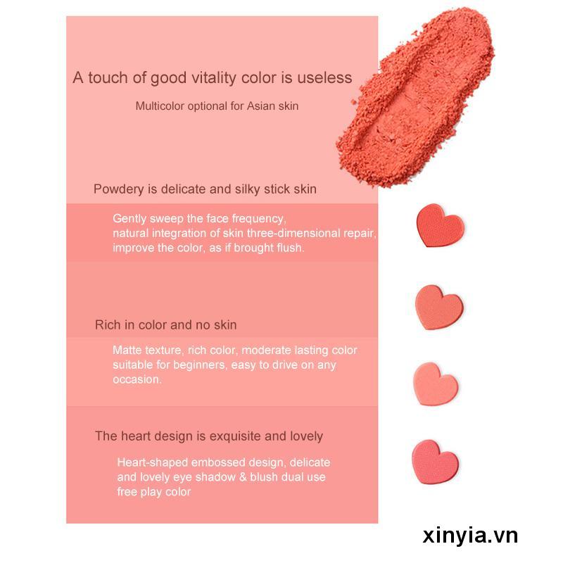Phấn má hồng Lameila vỏ hình trái tim nhỏ hợp thời trang