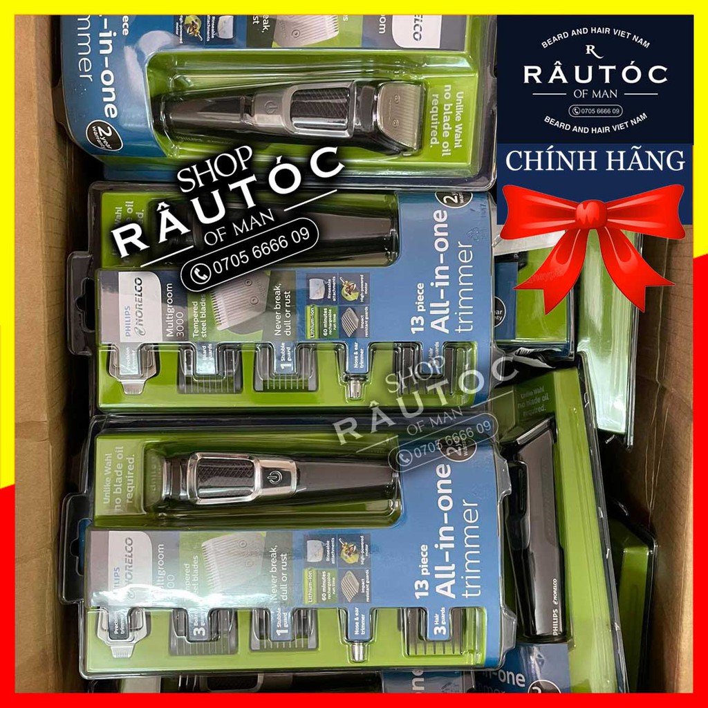 Tông Đơ Philips Norelco Multigroom 3000 CHÍNH HÃNG, MỚI 100% Giúp Cắt Tỉa Râu, Tóc, Lông Mũi