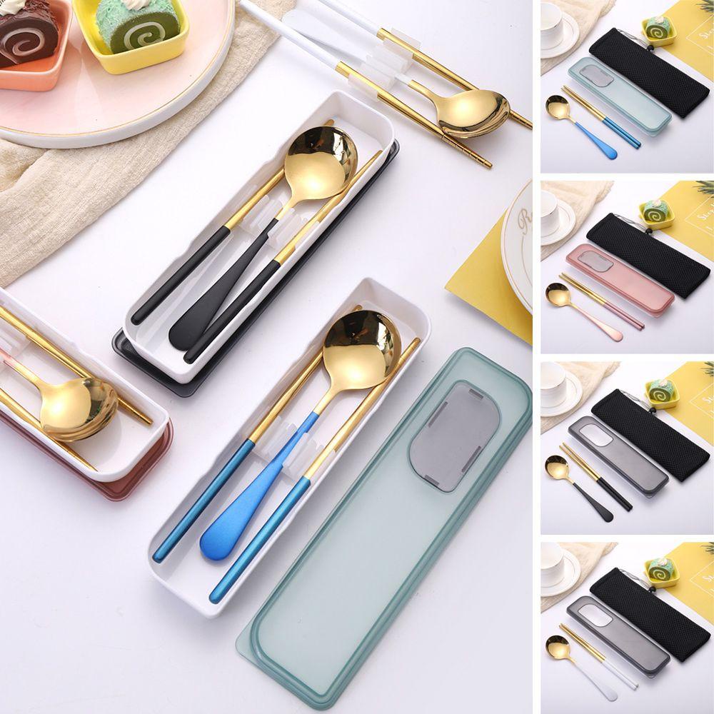 Bộ 2 Muỗng Nĩa Dùng Cho Cắm Trại Tiện Dụng