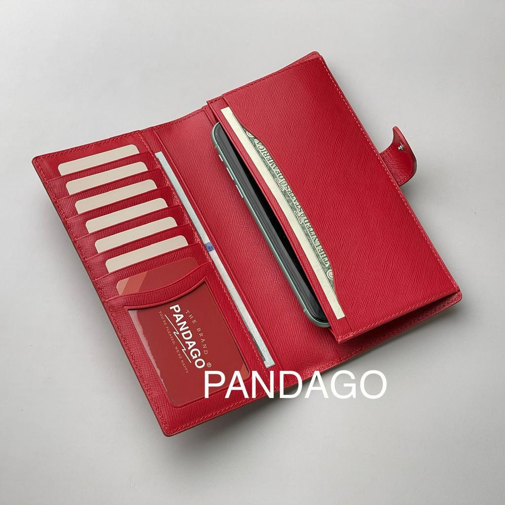 Ví Cầm Tay Nữ Pandago Keva Thời Trang Da Thật Cao Cấp Nhiều Ngăn