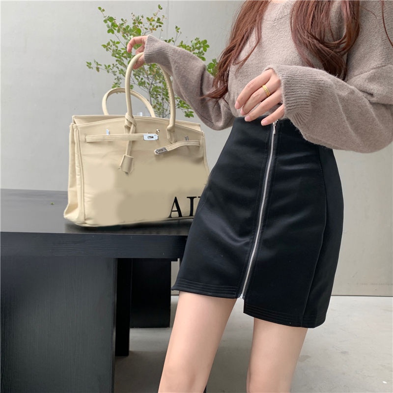 Chân Váy Da Lưng Cao Dáng Chữ A Thời Trang 2022 Dành Cho Nữ