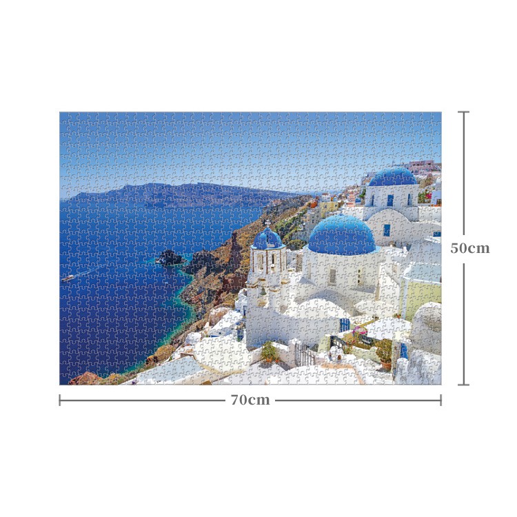 Bộ Tranh Ghép Xếp Hình 1000 Pcs Jigsaw Puzzle Aegean Sea Thú Vị Cao Cấp-H40