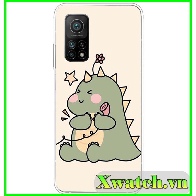 Ốp lưng silicon Xiaomi Redmi Note 11 4g Note 11S  Note 11 pro 4g DGW  in hình Khủng long