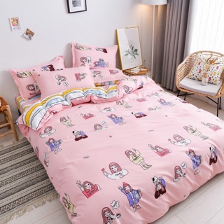 Sét poly cotton nhập khẩu ( búp bê Hồng )