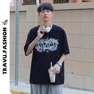Áo thun nam tay lỡ form rộng chất mát co dãn 4 chiều in CATION cá tính NTL122