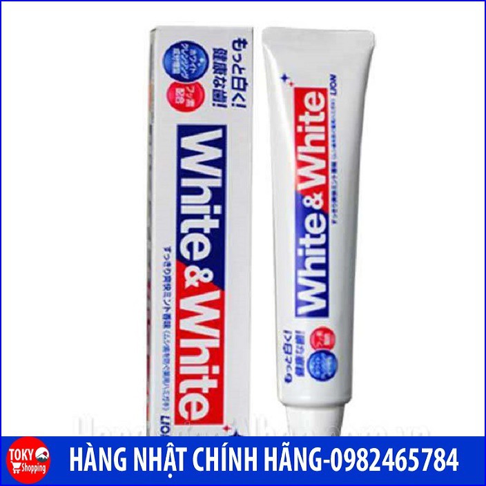 Kem đánh răng người lớn White &amp; White 150g Hàng Nhật Chính Hãng