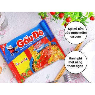Thùng 30 gói Mì Gấu Đỏ đủ loại