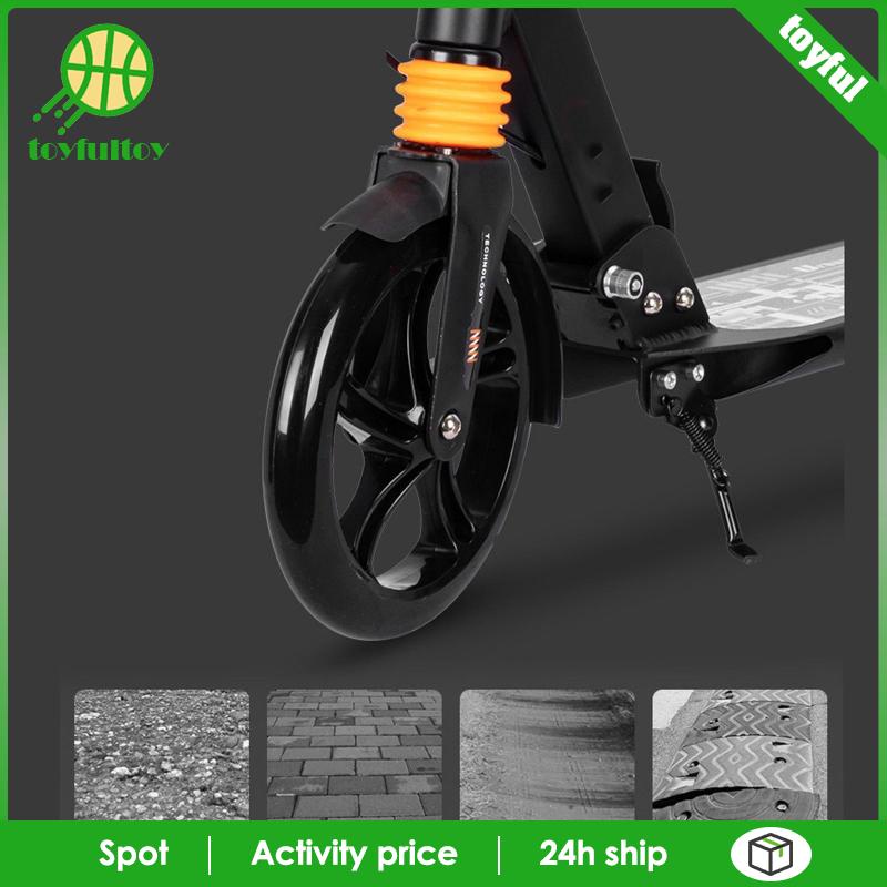 Set 2 Bánh Xe Scooter Thể Thao Chuyên Nghiệp 180mm Màu Đen