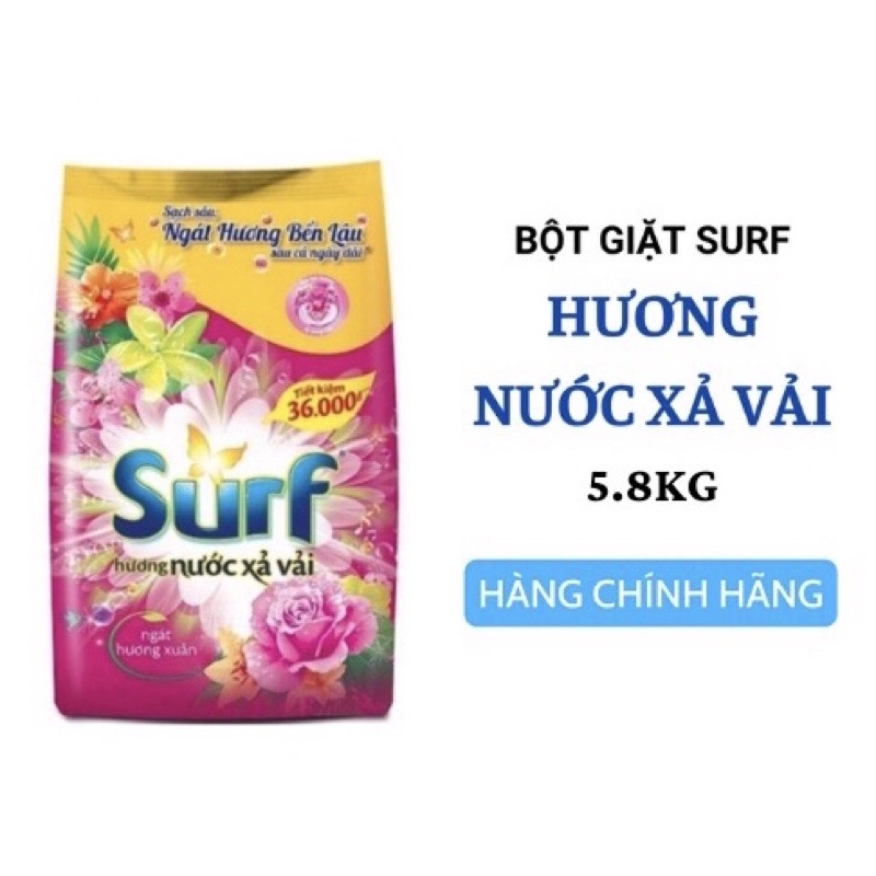 Bột giặc Surf hương nước xả vải 5.8kg