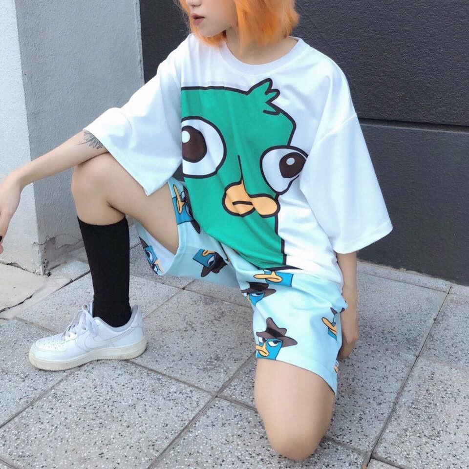 Quần Đùi Hoạt Hình Dễ Thương Cute - Quần Short Ống Rộng Cartoon Hot Trend-HươngSu (315-VitVag) | WebRaoVat - webraovat.net.vn