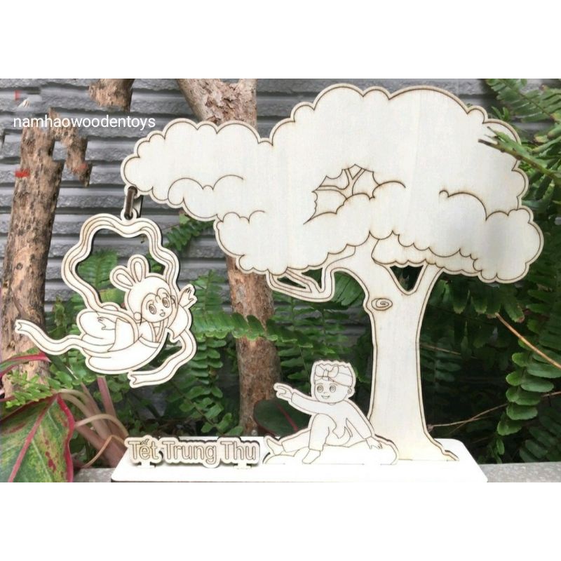 Quà trung thu sét lắp ghép tô màu rước đèn , chị hằng🎊 bé thỏa sức sáng tạo trang trí