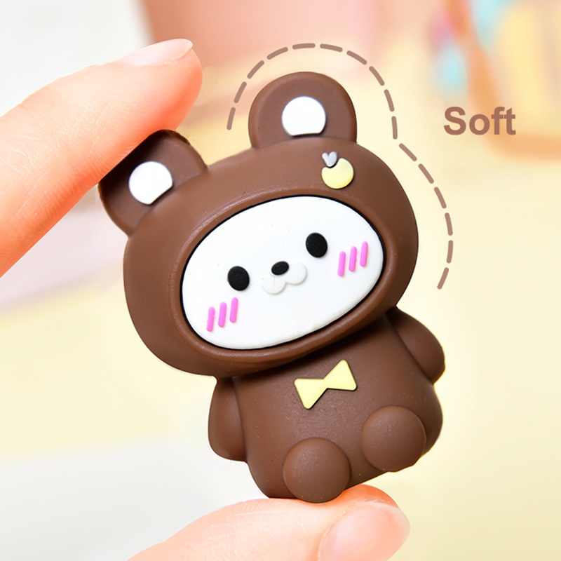 1 Đồ Chuốt Bút Chì Mini Hình Hoạt Hình Dễ Thương