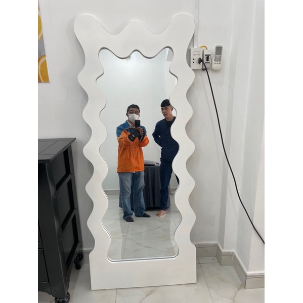 Gương LED Soi Toàn Thân Dáng Lượn Sóng Cao Cấp - Gương Decor Studio , Shophouse 170x70cm