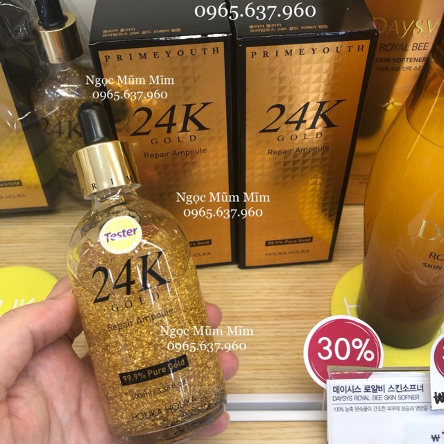 Tinh chất, serum HOLIKA HOLIKA Prime Youth 24K Gold Repair Ampoule