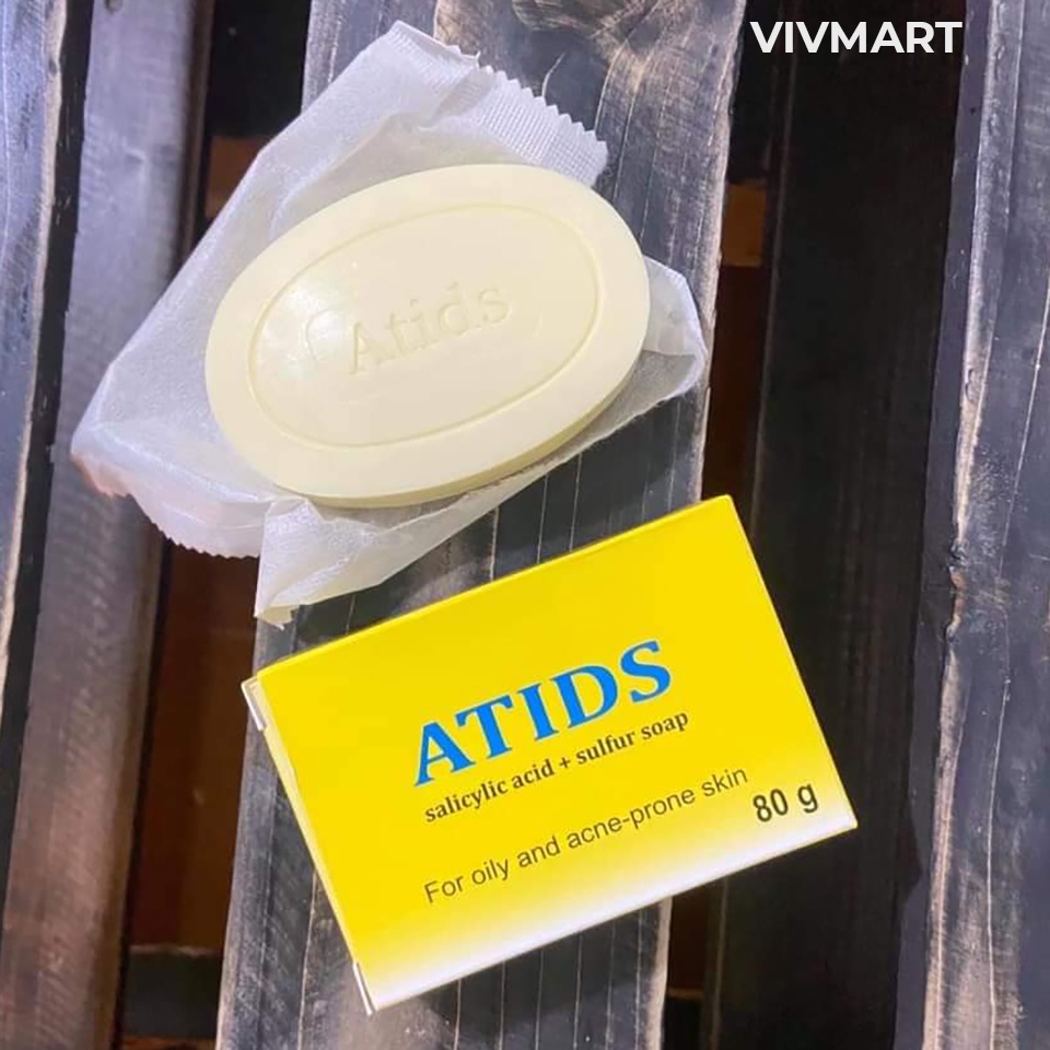 ✅ ATIDS SOAP - Xà phòng tắm y khoa giúp làm sạch, cho da mụn, dày sừng, viêm nang lông