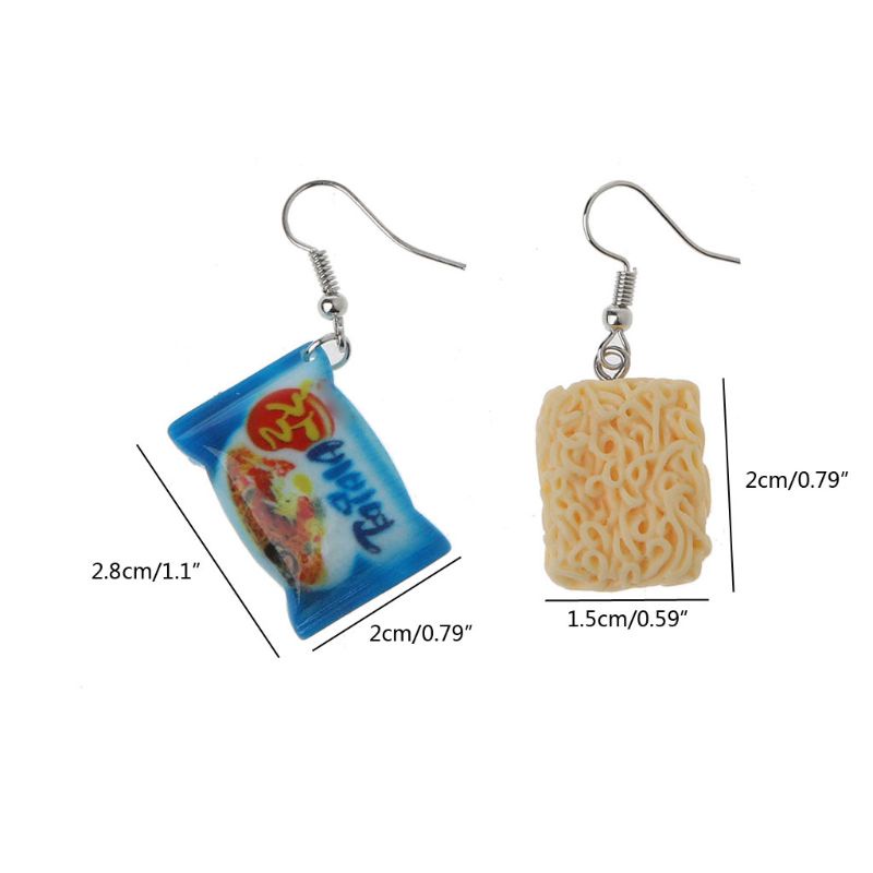 San * Khuyên Tai Lủng Lẳng Dạng Móc Thả Mì Ăn Liền Dành Cho Bạn Gái