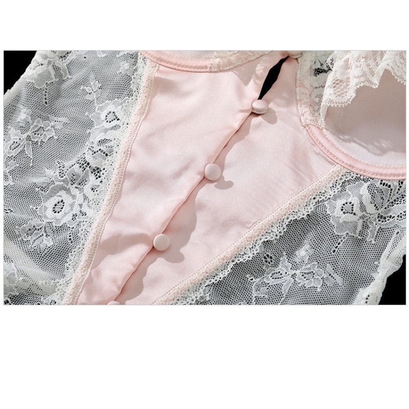 YT1463 Bodysuit Kiểu Cách Thập Niên Quyến Rũ - Cúp Có Gọng - Viền Ren Mềm Mại - Sexy Jumsuit @lingerie.sm.toys