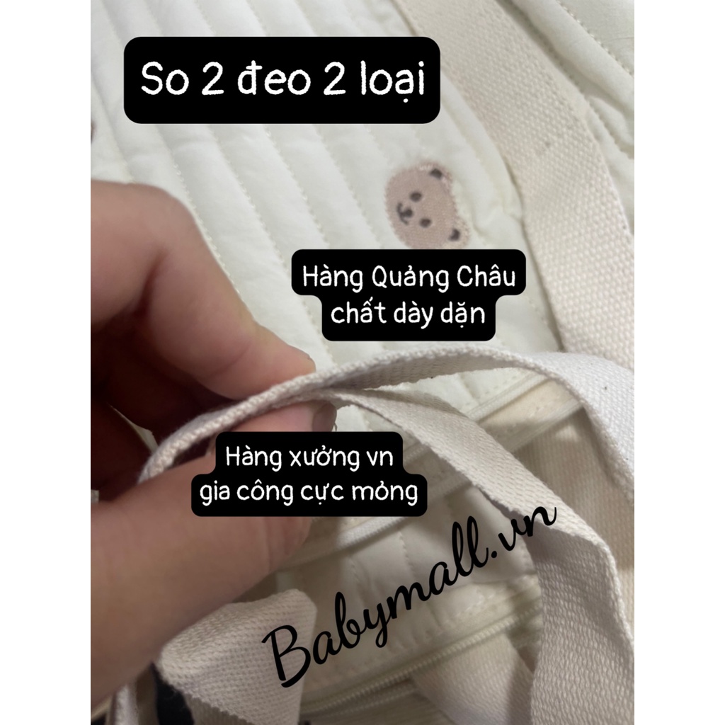 [Hàng loại 1] Túi xách bỉm  s ữa  thêu hoạ tiết hàng Quảng Châu chuẩn dày dặn