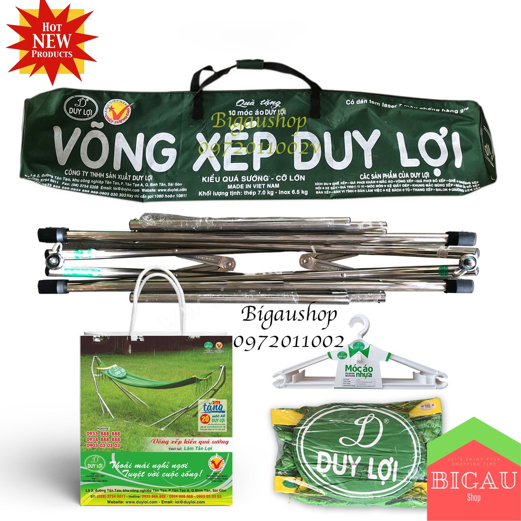 Võng khung duy lợi inox