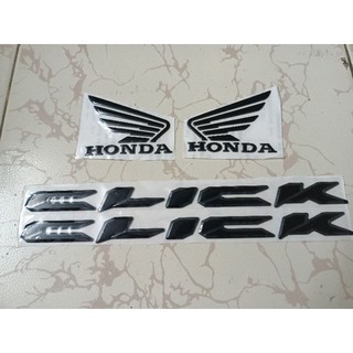 Bộ tem nổi Click Thái màu đen New