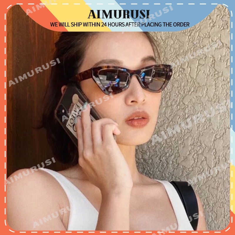 (AIMURUSI) COD Kính Mát Mắt Mèo Chống Tia UV Phong Cách Âu Mỹ Thời Trang Cho Nữ