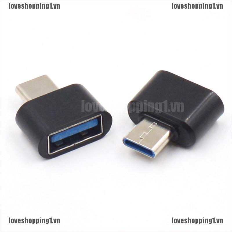 Bộ 2 Đầu Chuyển Đổi Từ Giắc Cắm USB Type C Sang Cổng USB 2.0