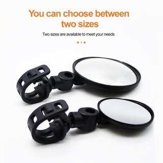 Circular bicycle rearview mirror can rotate and fold 360 degrees
