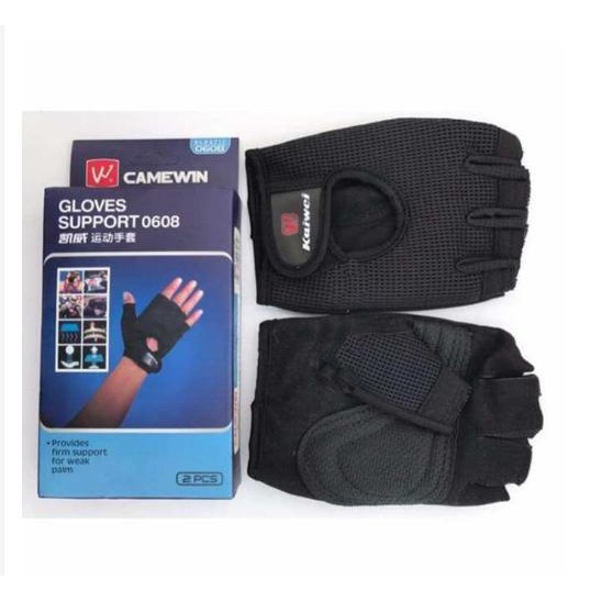 Găng tay thể hình SUPPORT 0608 cao cấp (tập gym, tập tạ, đua xe)
