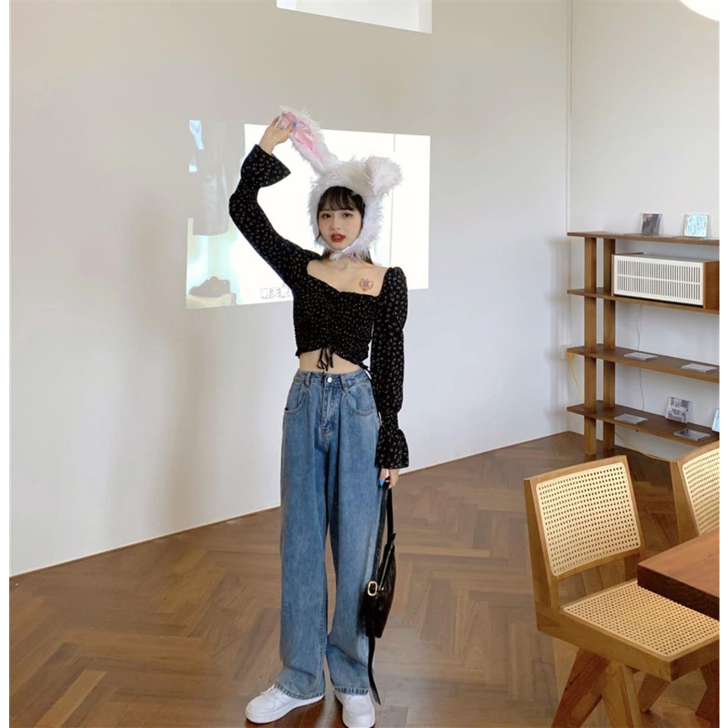 Áo Sơ Mi Chiffon Cổ Vuông In Họa Tiết Hoa Phong Cách Pháp Thời Trang Mùa Hè 2022 Cho Nữ