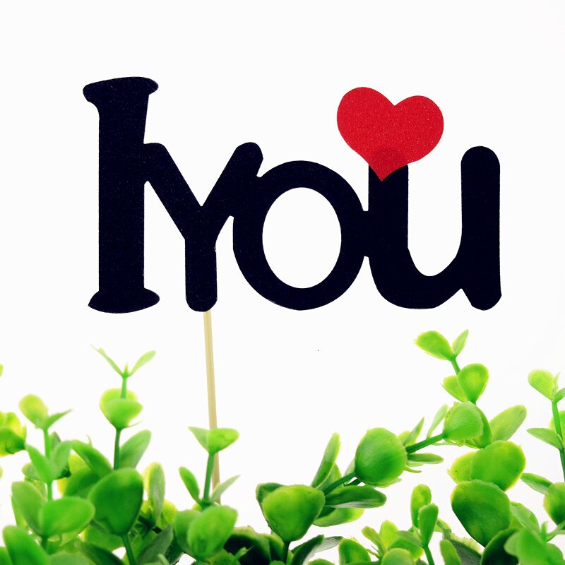 Chữ Ghim Trang Trí Bánh "I Love Mom / Dad"