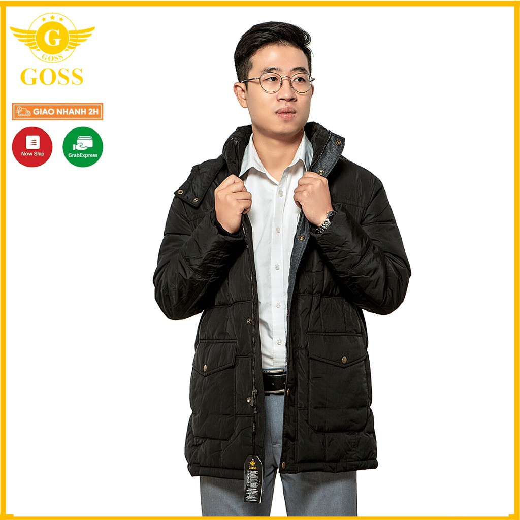 ⭐️SIÊU ẤM⭐️ Áo phao nam 3 lớp hàn quốc GOSS AKP04 - Áo khoác phao nam đại hàn, siêu ấm, chắn gió, giữ nhiệt.