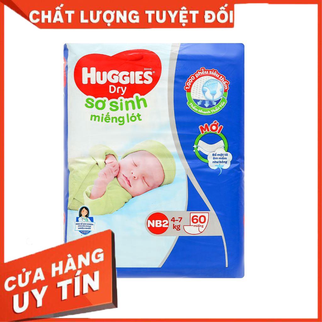 Miếng lót sơ sinh Huggies size NB2 60 miếng (cho bé 4 - 7kg)