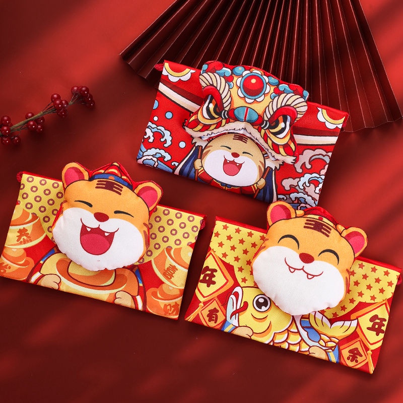 🧧2024 Bao lì xì hình hổ dễ thương cho năm mới