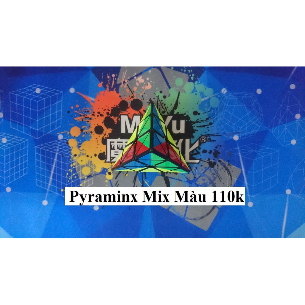 Biến thể Rubik. Pyraminx Mix Màu