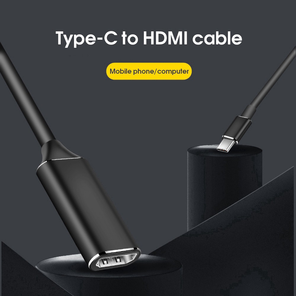 Cáp mini chuyển đổi đầu USB Type-C sang HDMI 4K 30Hz | Type-C to HDMI Cable