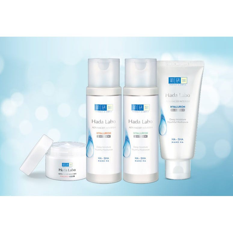 Combo Bộ ba sản phẩm Sữa rửa mặt - dung dịch và kem dưỡng ẩm sâu Hada Labo