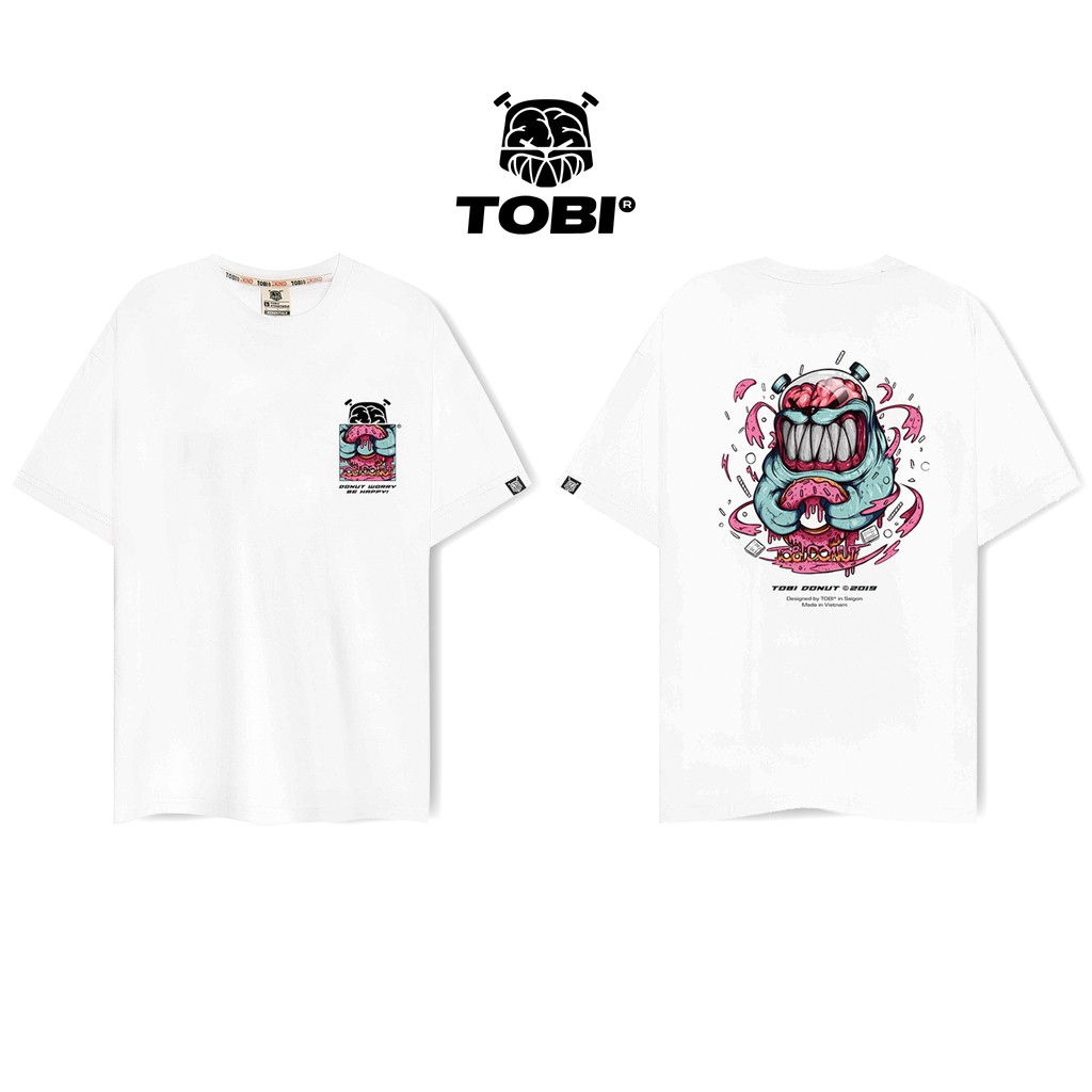 [Mã FAMALLT5 giảm 15% đơn 150k] Áo Thun tay lỡ Donut Unisex chính hãng local brand TOBI