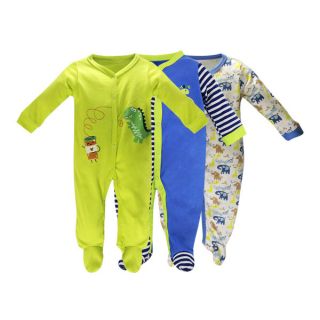 SÉT 3 BODY BABYGEAR XUẤT MỸ LIỀN TẤT CHO BÉ TRAI BÉ GÁI (4-12KG) (SP000763)