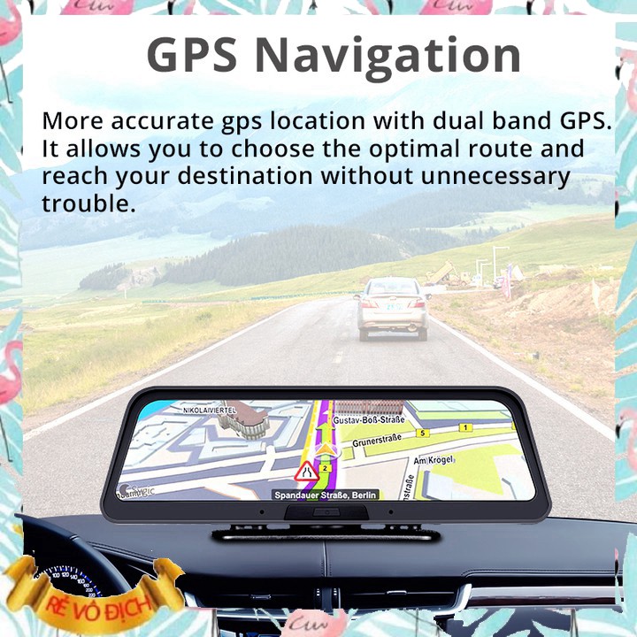 Camera đặt taplo ô tô cao cấp Phisung Q98 4G Wifi GPS 10inch (Ghi hình trước sau )- BH 12 tháng - manhtb153