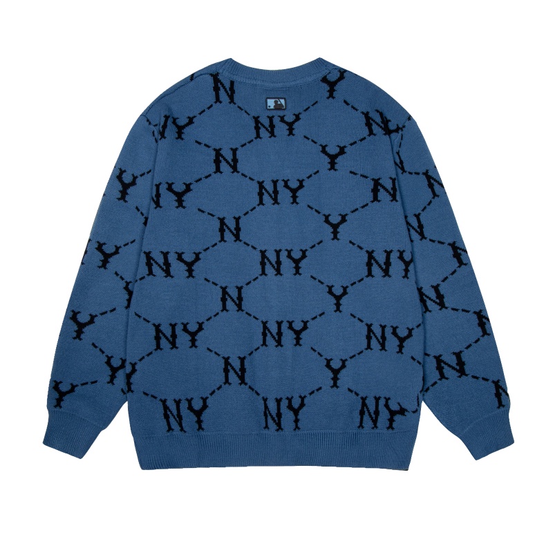 Áo khoác cardigan MLB tay dài phong cách cổ điển cho nam và nữ