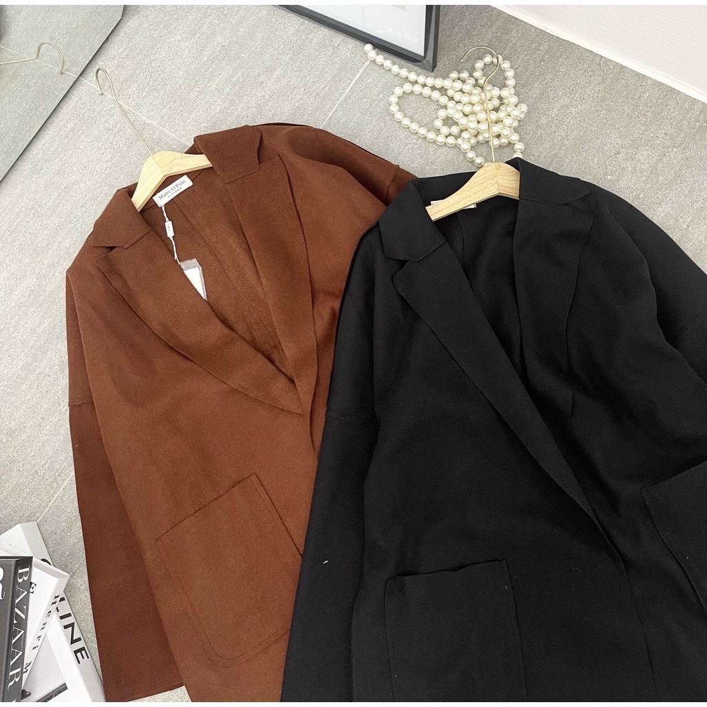 Áo Khoác Mangto Dáng Dài, Áo Dạ Nữ Kiểu Vest 2 Túi Hàng Thiết Kế Thời Trang Trẻ Trung Cá Tính Style Hàn Quốc Siêu Sang C | BigBuy360 - bigbuy360.vn
