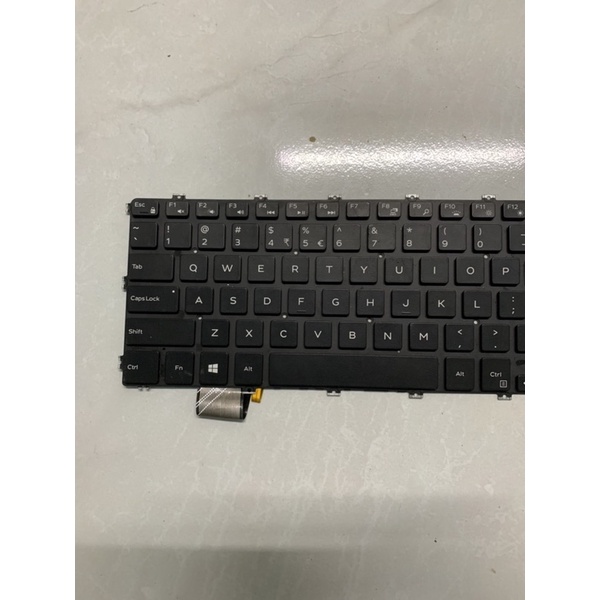 Bàn phím xác zin chưa test dell inspiron 7386 5485 5491 5591 có đèn nền