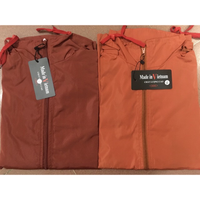 Áo gió 2 lớp made in viet nam có mũ