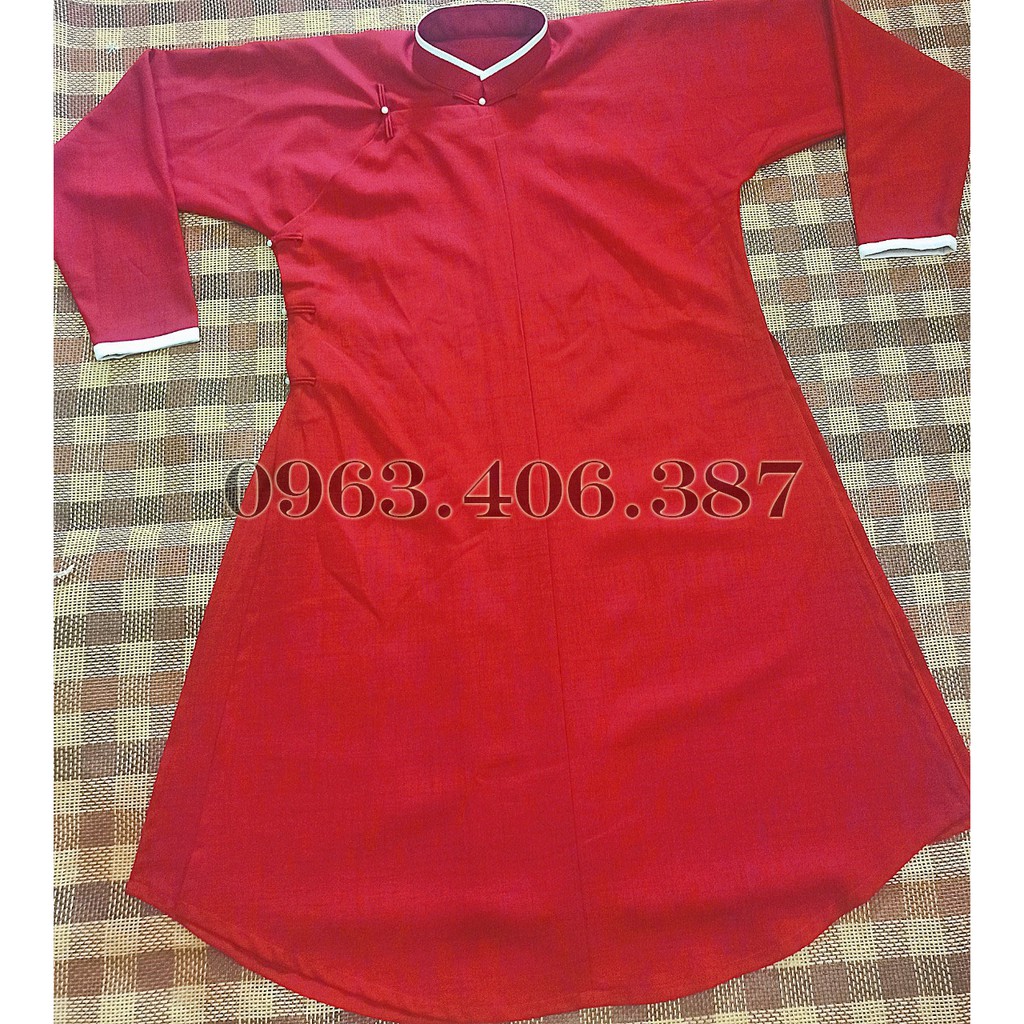 Áo dài nam truyền thống -kèm quần i ngũ thân nam chất liệu vải đũi mềm mại, mát mẻ, lên form áo sang tr