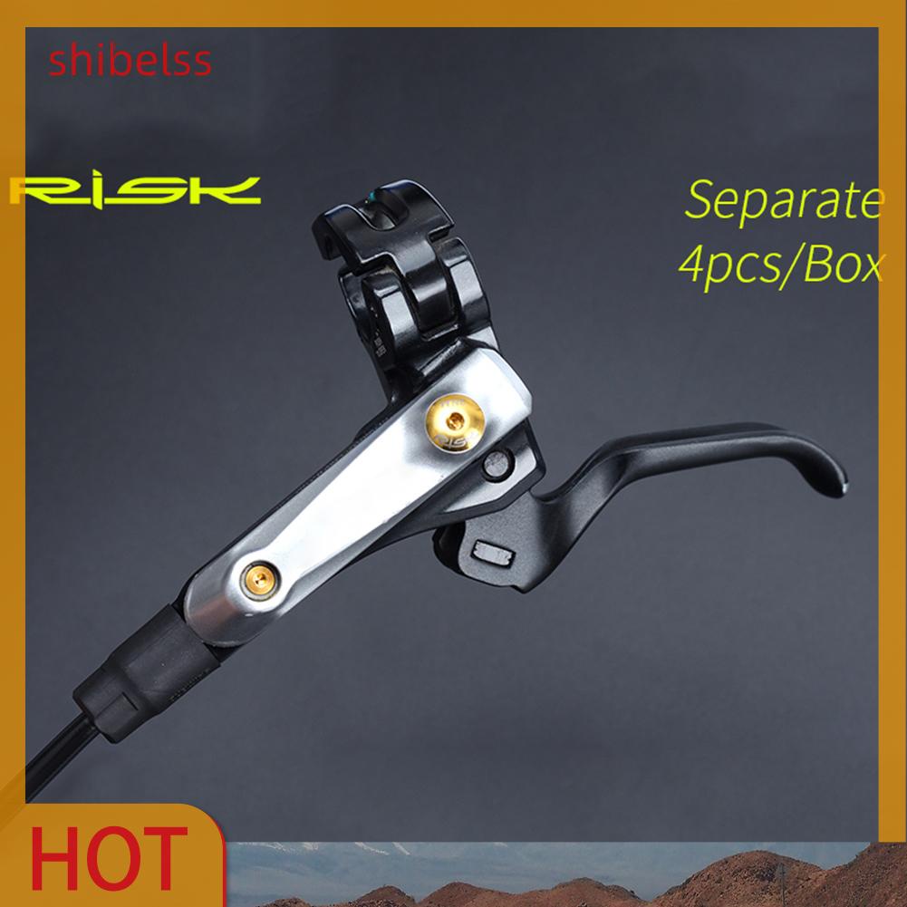 Ốc Vít Cố Định Đĩa Phanh Thủy Lực Bằng Titan Cho Xe Đạp SHIBEL RISK