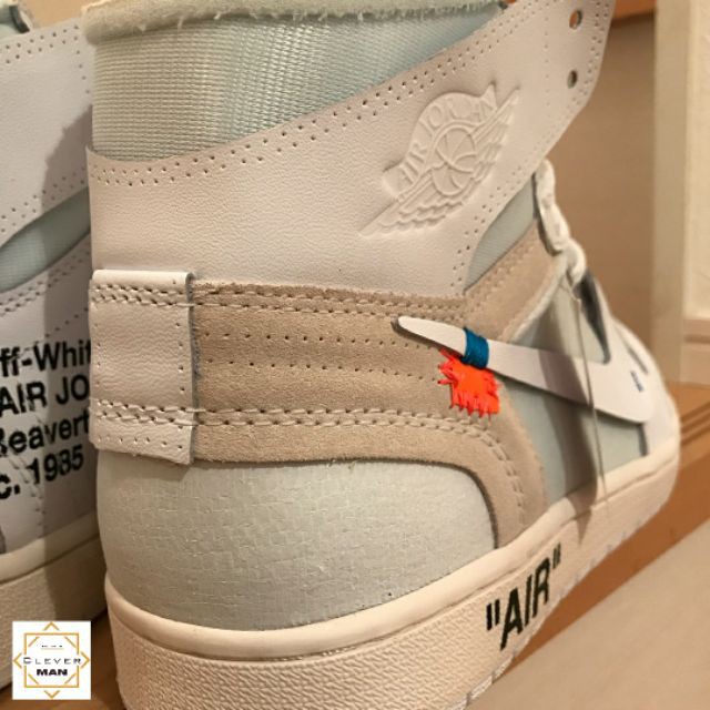 Giày Thể Thao Air Jordan 1 Off-White White Full Trắng Cổ Cao Phong Cách Cho Cả Nam Và Nữ Clever Man Store