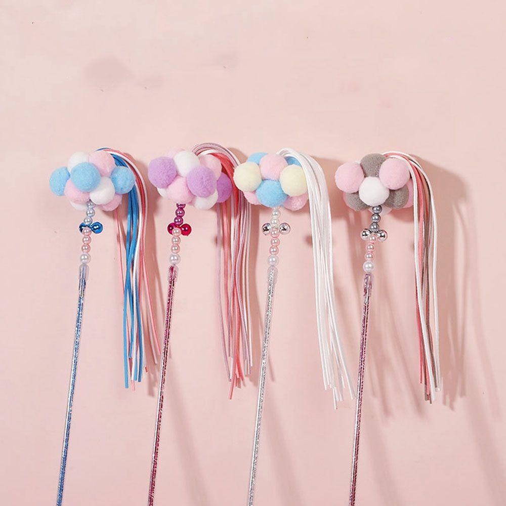 Gậy Gắn Lông Vũ Nhiều Màu Sắc Dễ Thương Cho Mèo Cưng